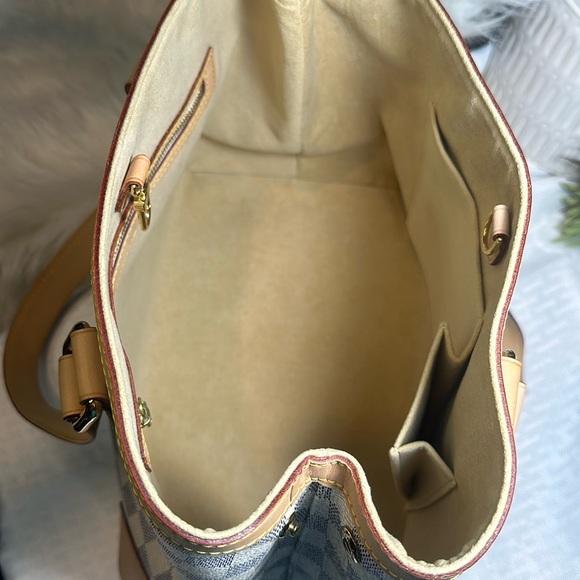 Louis Vuitton purse shoulder bag Handbag “Damier Azur” Hampstead PM - Picture 9 of 16